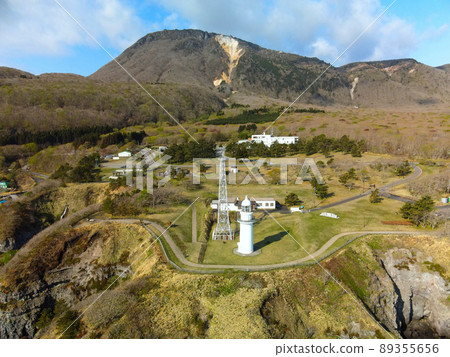 拍攝北海道函館江山岬燈塔的春天景色 89355656