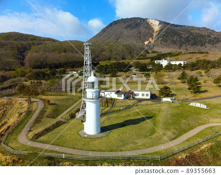 拍攝北海道函館江山岬燈塔的春天景色 89355663