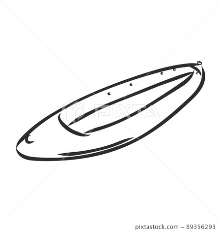 kayak vector sketch on a white background 89356293