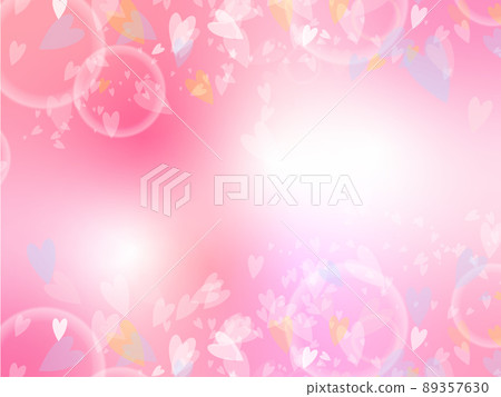 Fantastic pink gradient and heart background Fantastic pink gradient and heart background 89357630