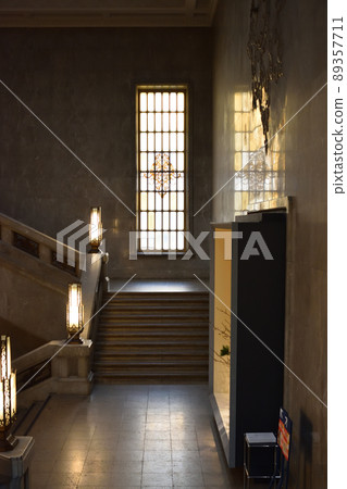 Tokyo National Museum Main Building, light window beside the stairs Tokyo National Museum Main Building, light window beside the stairs 89357711