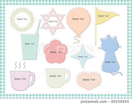 Simple pastel color frameset Simple pastel color frameset 89358934