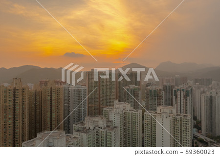 top view of the Hang Hau district, hong kong  29 April 2022 89360023