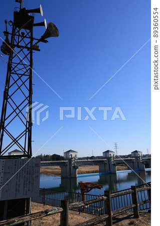 埼玉縣深谷市六名水頭（重田橋）風景 89360554