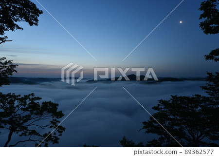 Sea of clouds in Kamakurayama, Motegi, Tochigi prefecture 89362577