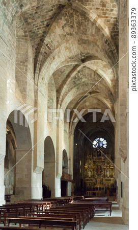 Interior of church in Monastery of Santes Creus Interior of church in Monastery of Santes Creus 89363379