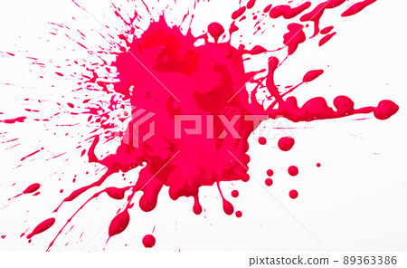 Red blot isolated on white Red blot isolated on white 89363386