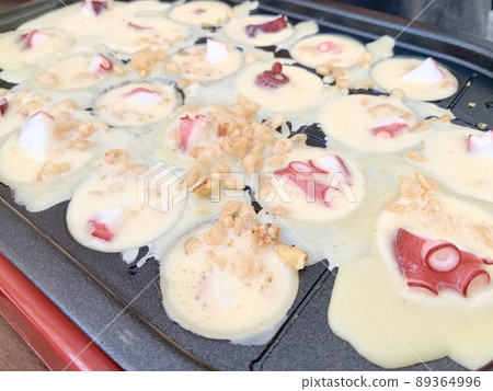 章魚燒派對形象照片素材 89364996
