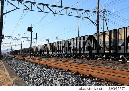Chichibu Railway's limestone freight train Chichibu Railway's limestone freight train 89366271