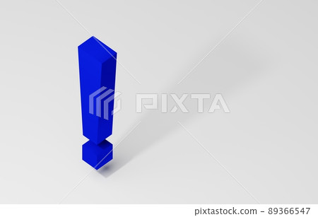 3D material_exclamation mark 3D material_exclamation mark 89366547