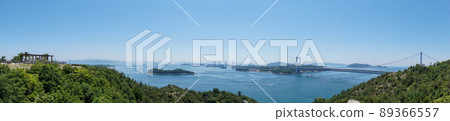 Setoo Bridge seen from Mt. Washuzan, Okayama Prefecture 89366557