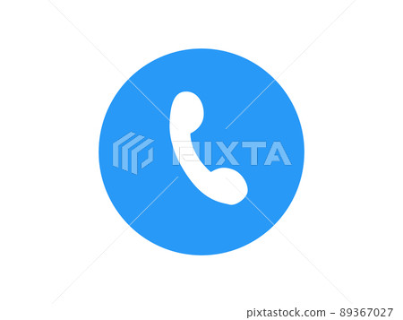 Phone call icon. flat rounded symbol on an isolated background.. Call symbol for the website, applications, user interface. Vector illustration Phone call icon. flat rounded symbol on an isolated background.. Call symbol for the website, applications, user interface. Vector illustration 89367027