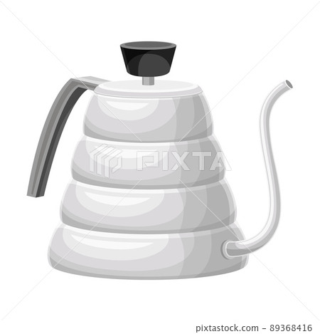 Coffee Brewing with Percolator as Cafe Cooking Appliance Vector Illustration 89368416
