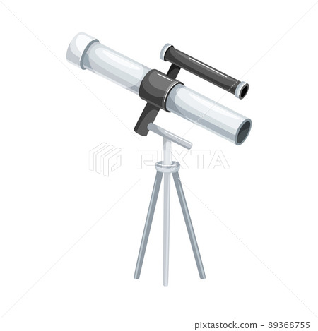 Astronomy telescope, professional optical instrument for viewing distant objects vector illustration Astronomy telescope, professional optical instrument for viewing distant objects vector illustration 89368755