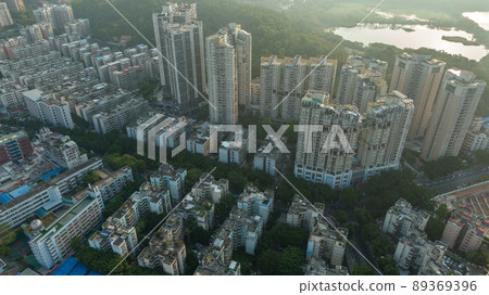 Aerial view of landscape in shenzhen, China Aerial view of landscape in shenzhen, China 89369396
