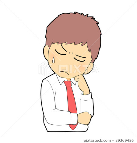男學生思考 男學生思考 89369486