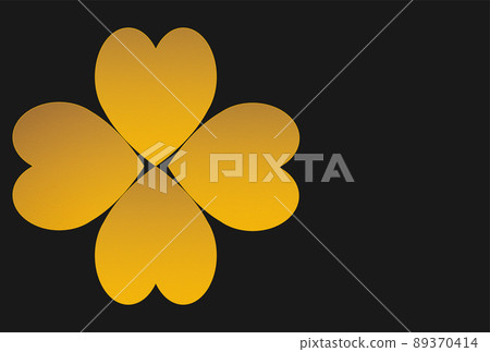 Frame material: Bright metallic gold four-leaf clover Frame material: Bright metallic gold four-leaf clover 89370414