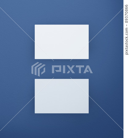 Blank white business name card mockup 89370866