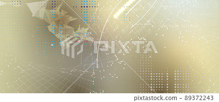 Quantum processing. Deep learning artificial intelligence. Future new technology  for business or science presentation 89372243