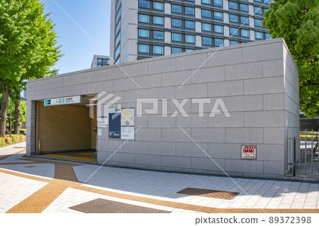 東京Metro有樂町線、半藏門線、南北線的長田町站 東京Metro有樂町線、半藏門線、南北線的長田町站 89372398