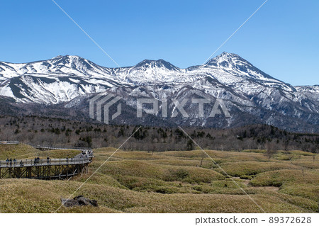 北海道知床半島的春天風景 北海道知床半島的春天風景 89372628