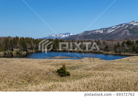 Spring scenery of Shiretoko Peninsula, Hokkaido 89372762