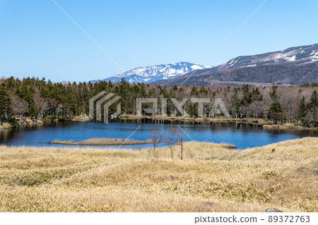 Spring scenery of Shiretoko Peninsula, Hokkaido 89372763