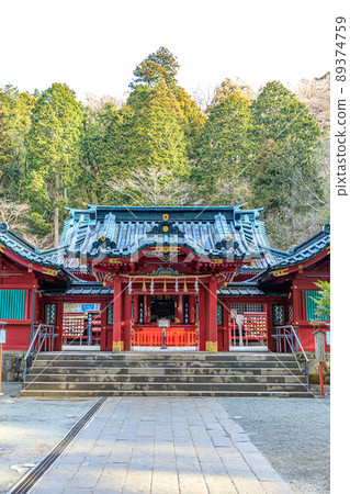 神奈川縣箱根町早春的箱根神社 89374759