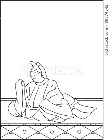 線描百人一書 No.016 線描百人一書 No.016 89374842