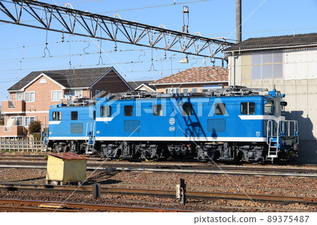 Electric locomotive running on the Chichibu Railway 89375487