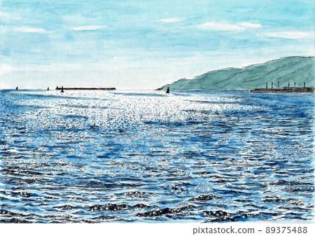 光反射的大海 光反射的大海 89375488