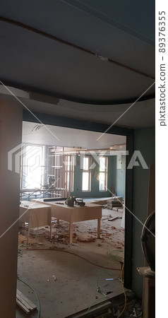 Construction site. Interior. Interior. Carpenter. Woodworking. Design Construction site. Interior. Interior. Carpenter. Woodworking. Design 89376355