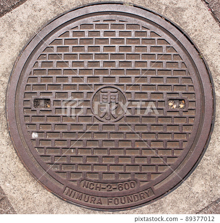 Tokyo rainwater manhole cover 89377012