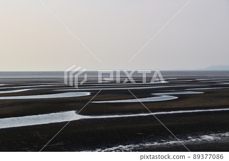 熊本春黃昏的大敷海岸 89377086
