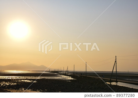 熊本黃昏的長貝海底路 89377280