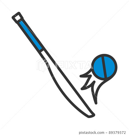 Cricket Bat Icon 89379372