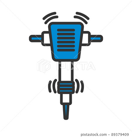 Icon Of Construction Jackhammer 89379409