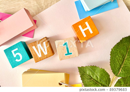 5W1H When, Where, Who, What, Why How 89379683