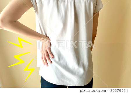 Image of pain in women with back pain 89379924