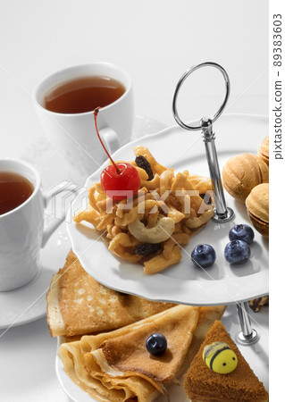 cups on white background cups on white background 89383603