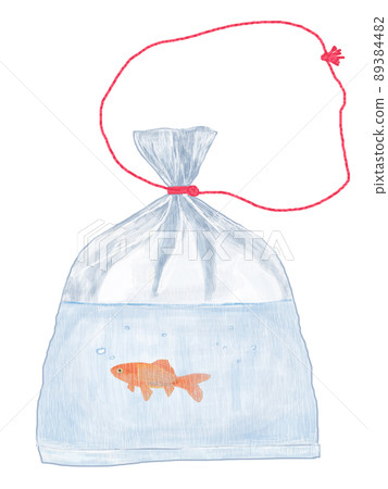 1 條紅色金魚和 bag_vertical 89384482