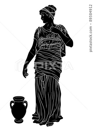 Vector Greek women. 89384912