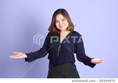 Chubby Asian Woman 89384970