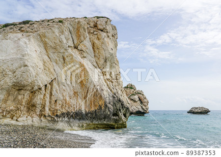 Famous Aphrodite rock in Cyprus, the birthplace of Aphrodite, the goddess of love and fertility Famous Aphrodite rock in Cyprus, the birthplace of Aphrodite, the goddess of love and fertility 89387353