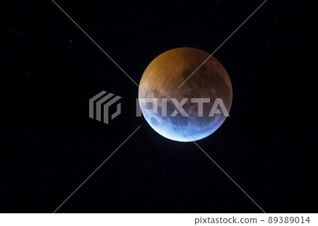 Blood moon, eclipse seen from, La Pampa,January 21, 2019 Argentina Blood moon, eclipse seen from, La Pampa,January 21, 2019 Argentina 89389014