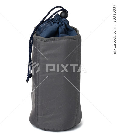 textile case for optics and lenses from the camera on a white isolated background 89389037