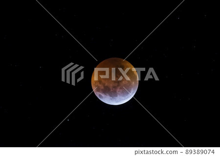 Blood moon, eclipse seen from, La Pampa,January 21, 2019 Argentina Blood moon, eclipse seen from, La Pampa,January 21, 2019 Argentina 89389074