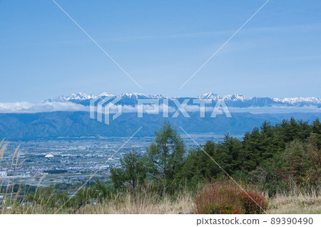 Northern Alps from Kataoka Observatory, Nagano Prefecture 89390490