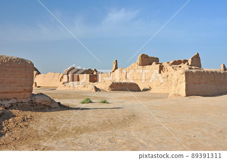 絲綢之路，新疆維吾爾自治區，中國，吐魯番，高昌故城 89391311