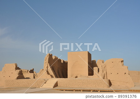 絲綢之路,新疆維吾爾自治區,中國,吐魯番,高昌故城 絲綢之路,新疆維吾爾自治區,中國,吐魯番,高昌故城 89391376